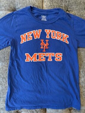 Genuine Merchandise New York Mets Royal Blue Tee with Orange Logo